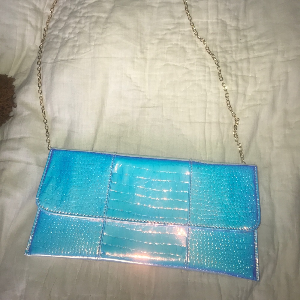 Opalescent Cross Body Clutch